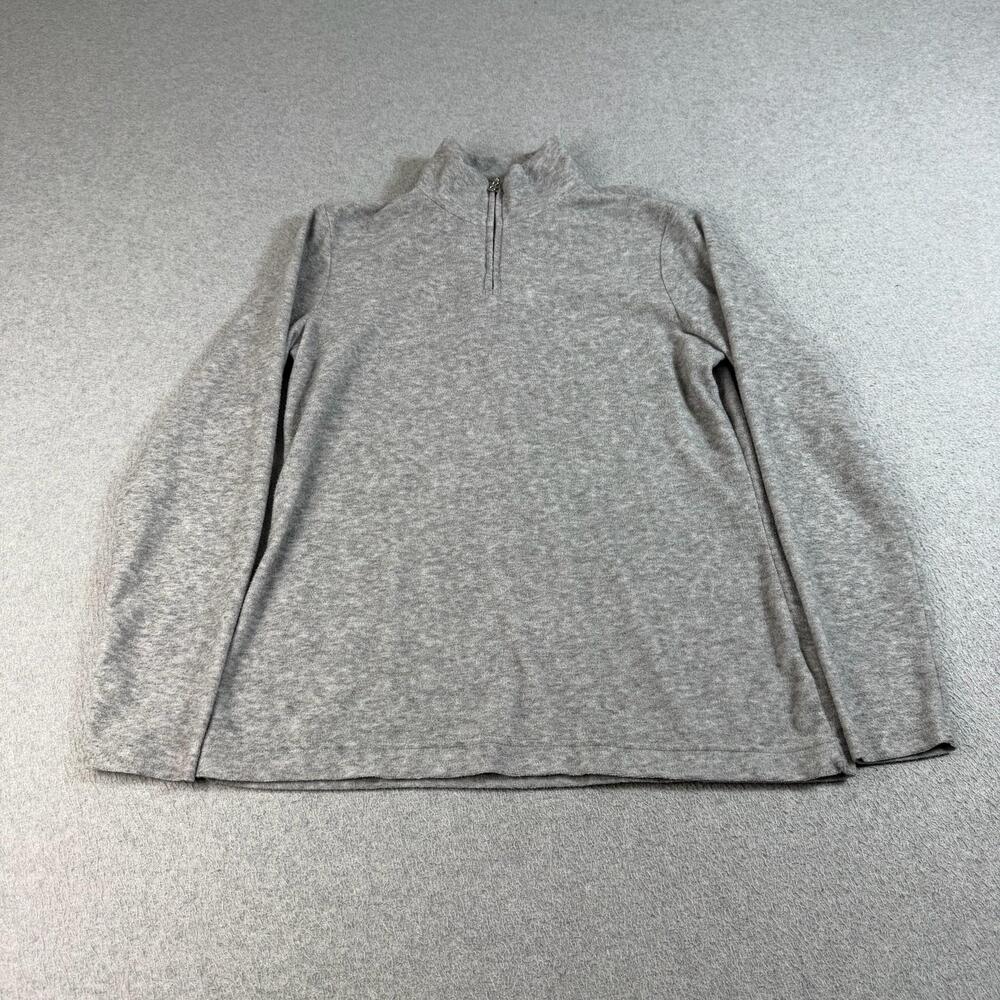 Bogner Pullover Mens Small Gray 1/4 Zip Long Sleeve Mock Neck Base Layer Hiking